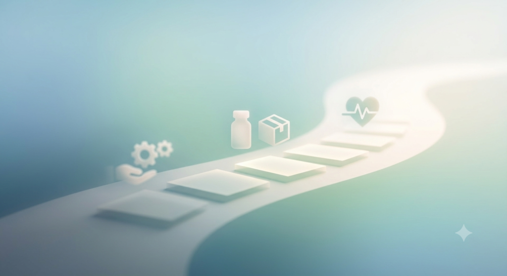 Icons on a path illustrate how expanded access programs connect patients with necessary investigational treatments.